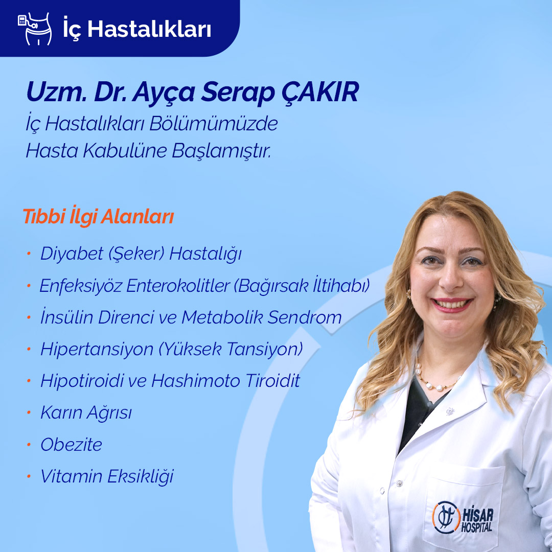 Uzm. Dr. Ayça Serap ÇAKIR